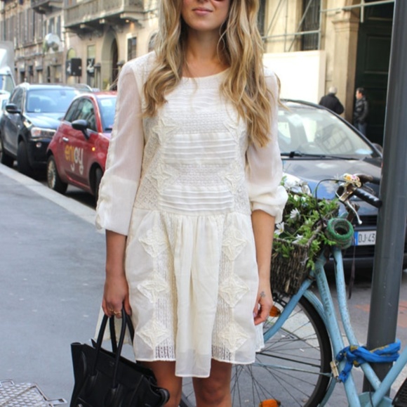 Free People Dresses & Skirts - Free People Leigh Boho Long Sleeve Lace Dress